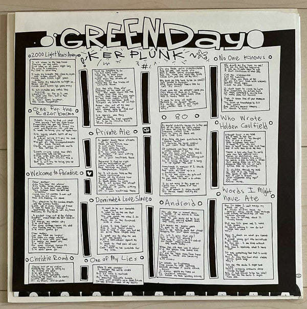 Green Day : Kerplunk! (LP, Album, RP)