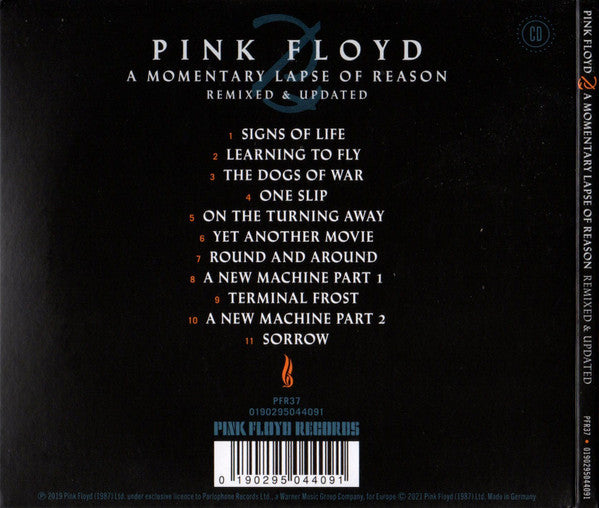 Pink Floyd : A Momentary Lapse Of Reason (Remixed & Updated) (CD, Album, RE)