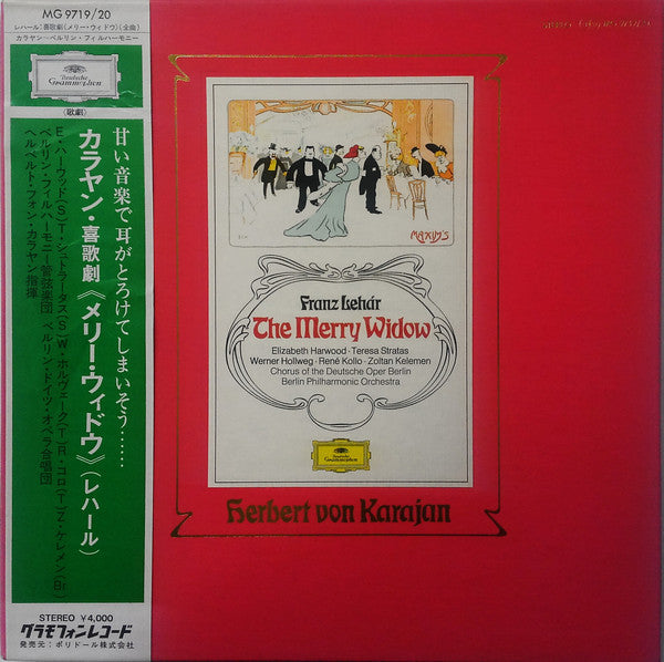 Franz Lehár, Elizabeth Harwood · Teresa Stratas · Werner Hollweg · René Kollo · Zoltan Kelemen* · Chœurs Du Deutsche Oper Berlin* · Orchestre Philharmonique De Berlin* · Herbert von Karajan : Die Lustige Witwe - The Merry Widow (2xLP + Box)