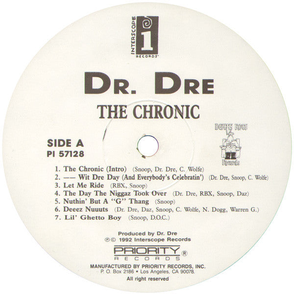 Dr. Dre : The Chronic (LP, Album)