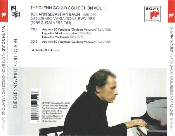 Johann Sebastian Bach, Glenn Gould : Glenn Gould Plays Bach: Goldberg Variations BWV 988 - The Historic 1955 Debut Recording / The 1981 Digital Recording (2xCD, Comp, RE, Arv)