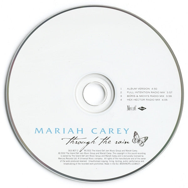 Mariah Carey : Through The Rain (CD, Single)