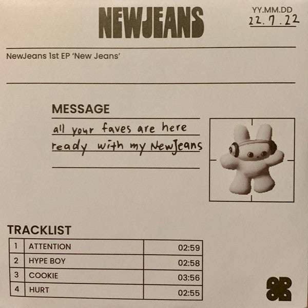 NewJeans : New Jeans (CD, EP, Ltd, Whi)