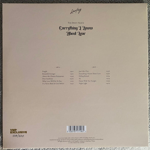 Laufey (2) : Everything I Know About Love (LP, Album, Club, Ltd, Num, Gre)