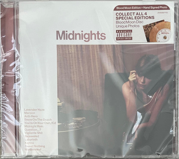 Taylor Swift : Midnights (CD, Album, S/Edition, Blo)