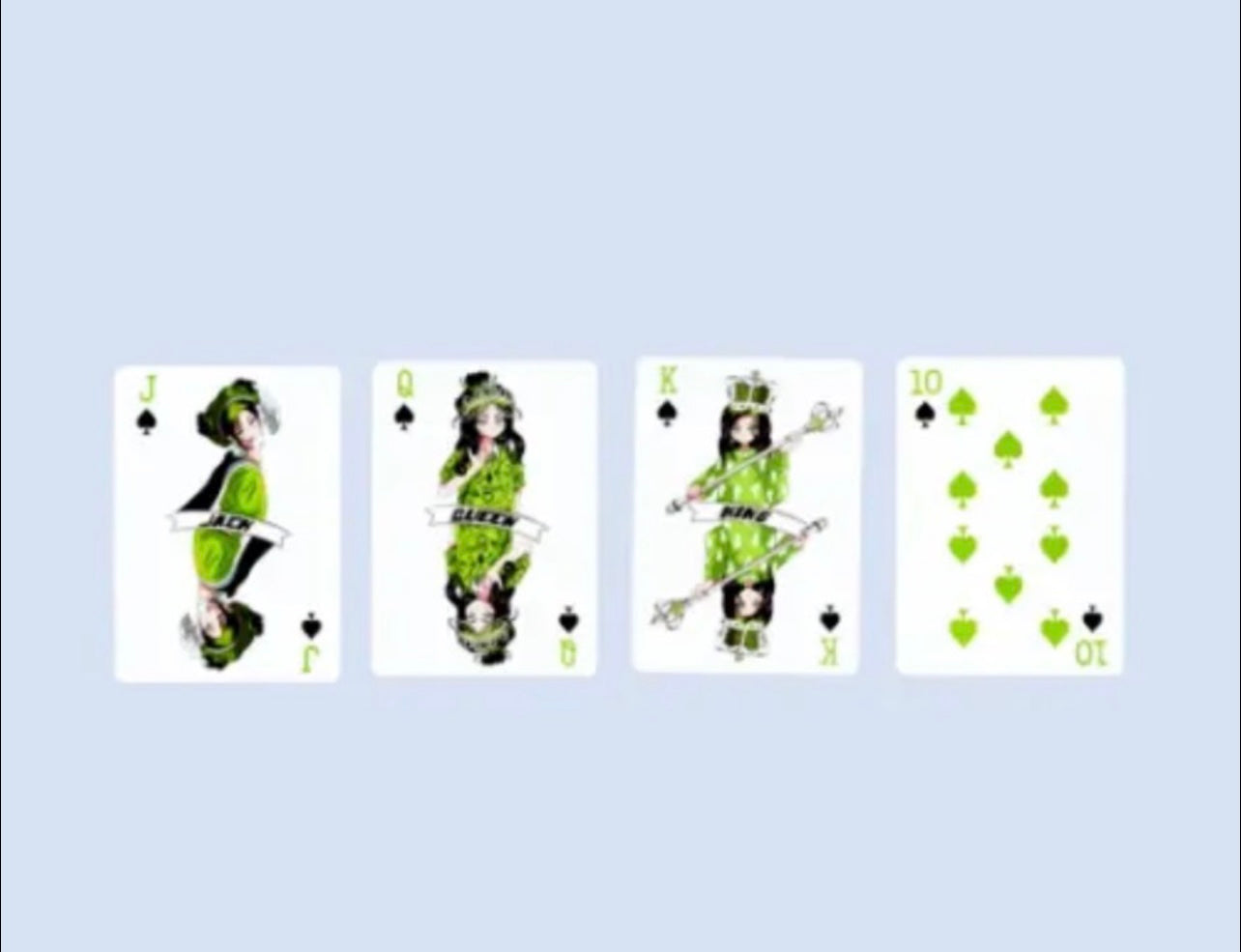 Billie Eilish Card Deck, Billie Eilish Official Playing Cards 比莉·艾利什官方周边扑克牌