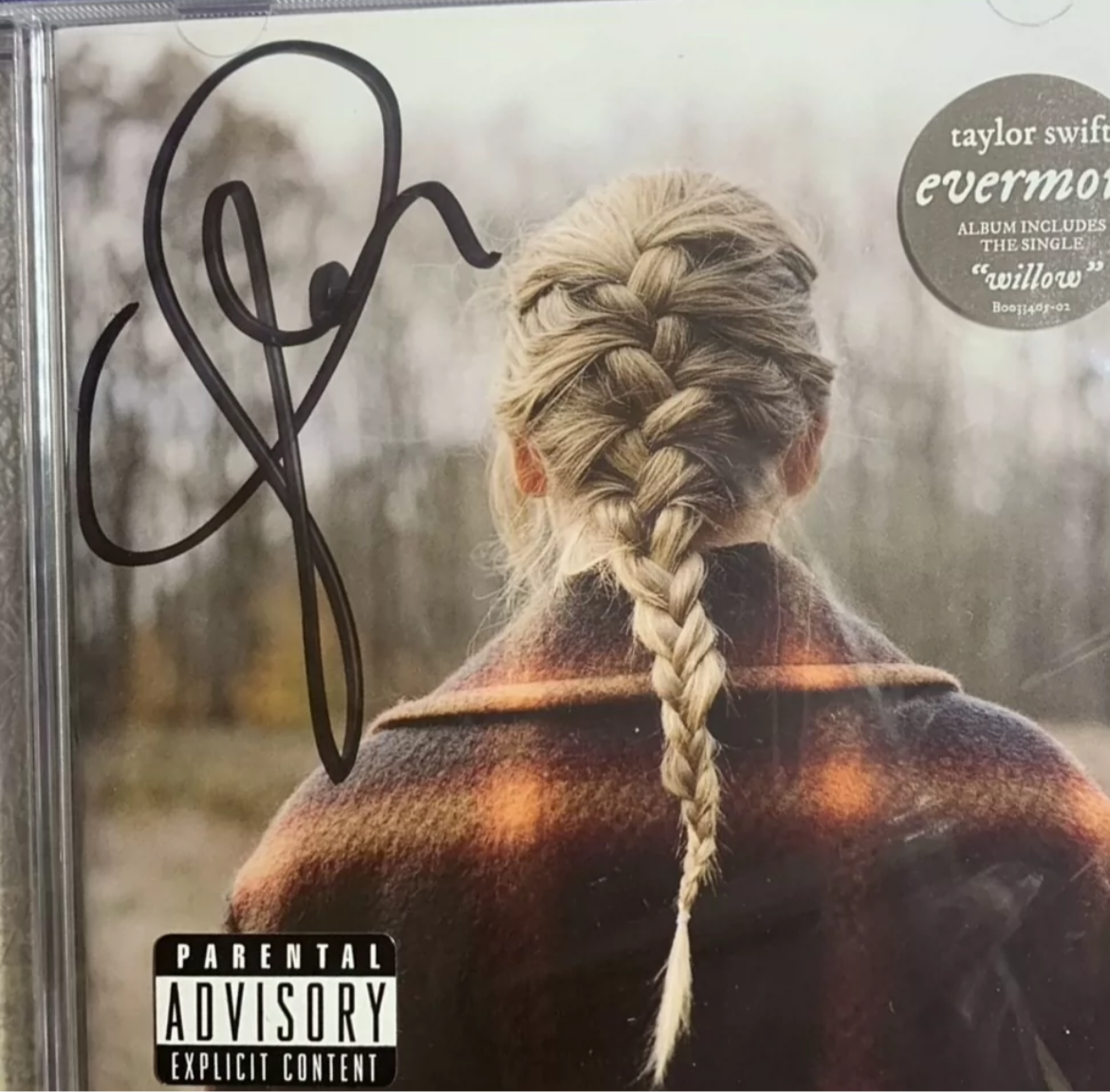 Taylor Swift evermore Signed CD - Perfect Signature