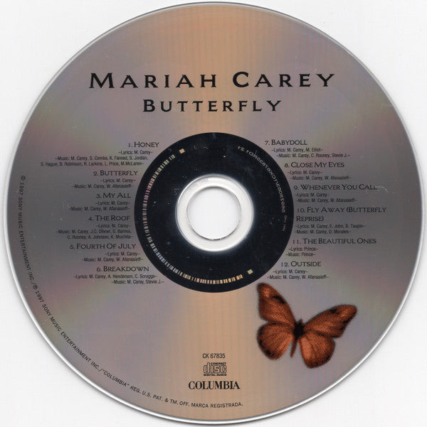 Mariah Carey : Butterfly (CD, Album, RP)