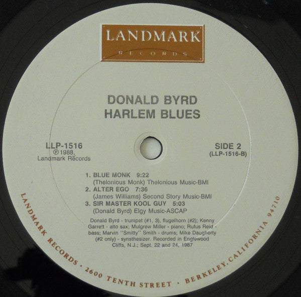 Donald Byrd : Harlem Blues (LP, Album)