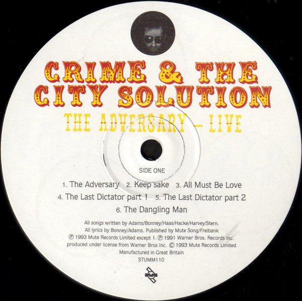 Crime & The City Solution : The Adversary - Live (LP, Album)