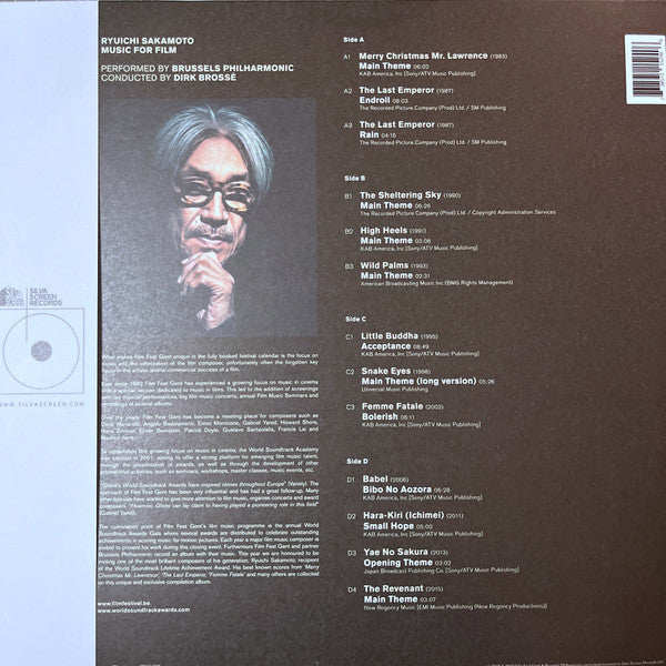 Ryuichi Sakamoto, Brussels Philharmonic, Dirk Brossé : Music For Film (2xLP, Whi)