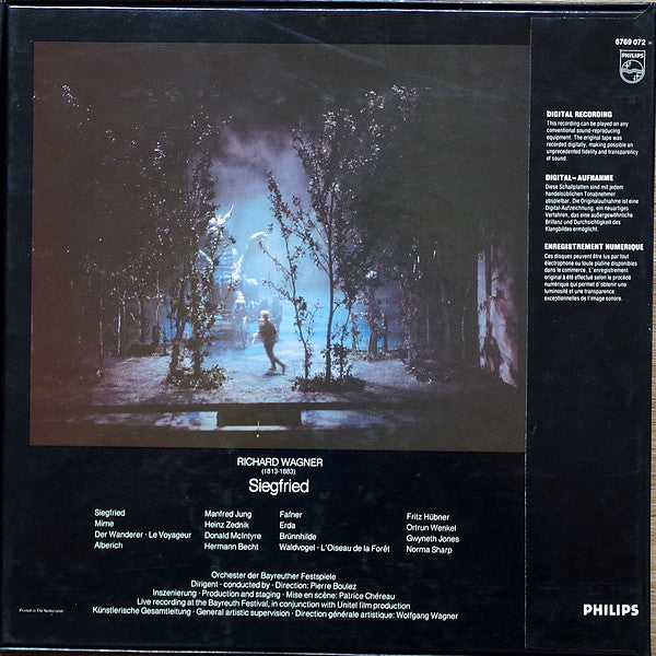 Wagner* - Bayreuther Festspiele*, Pierre Boulez : Siegfried (4xLP + Box)