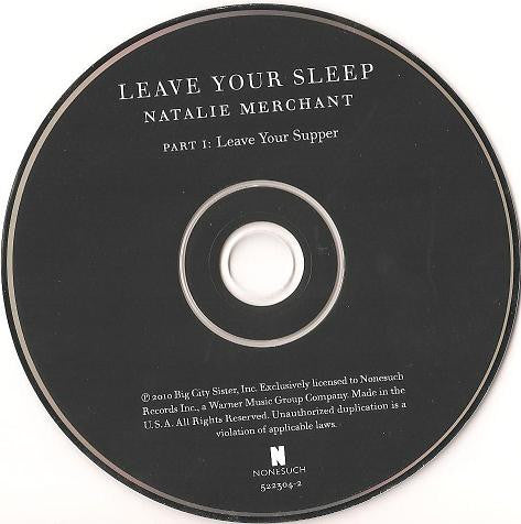 Natalie Merchant : Leave Your Sleep (2xCD, Album)