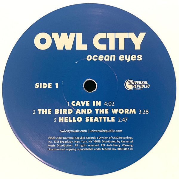 Owl City : Ocean Eyes (2xLP, Album, RE, RP, Whi)