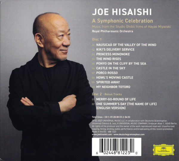 Joe Hisaishi : Joe Hisaishi (A Symphonic Celebration - Music From The Studio Ghibli Films Of Hayao Miyazaki) (2xCD, Album, Comp, Dlx, Dig)