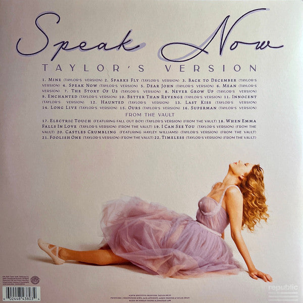 Taylor Swift : Speak Now (Taylor's Version) (3xLP, Album, MP, Orc)