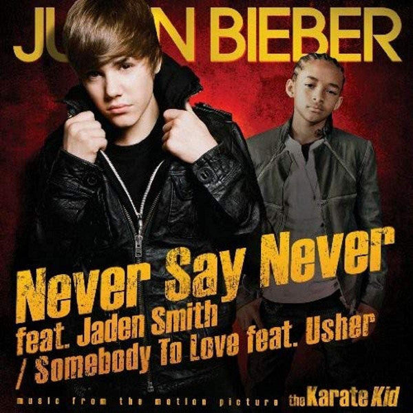 Justin Bieber : Never Say Never / Somebody To Love (CD, Maxi + DVD-V, NTSC + Ltd)