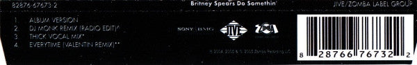 Britney Spears : Do Somethin' (CD, Single)