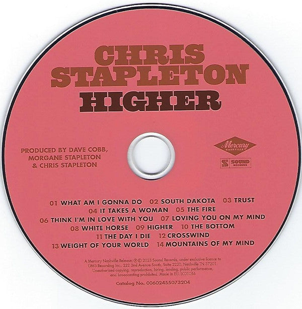 Chris Stapleton : Higher (CD, Album)