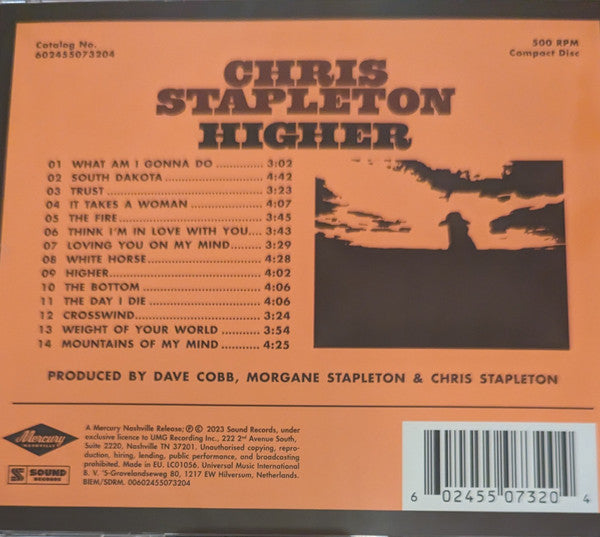 Chris Stapleton : Higher (CD, Album)