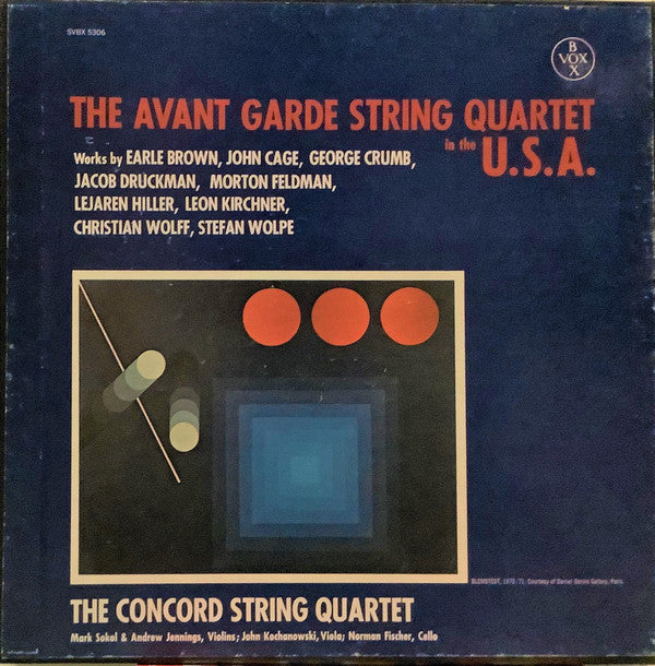 The Concord String Quartet : The Avant Garde String Quartet In The U.S.A. (3xLP + Box)