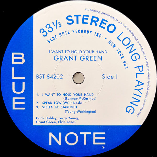 Grant Green : I Want To Hold Your Hand (LP, Album, RE, 180)