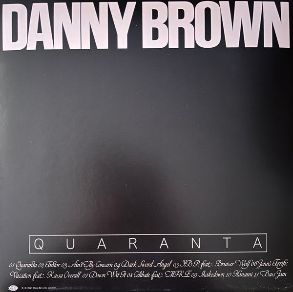 Danny Brown (2) : Quaranta (LP, Album, Ltd, Red)