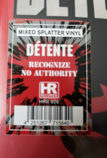 Détente : Recognize No Authority (LP, Album, Ltd, RE, RM, Mix)