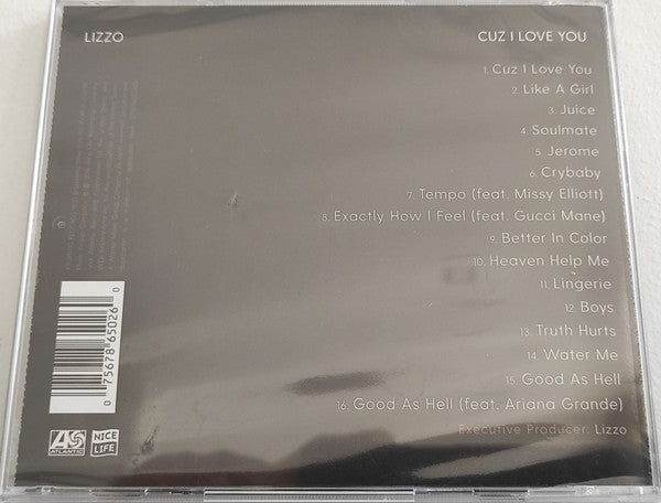 Lizzo : Cuz I Love You (CD, Album, Dlx, RE)