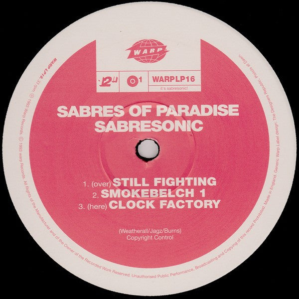 The Sabres Of Paradise : Sabresonic (2xLP, Album)