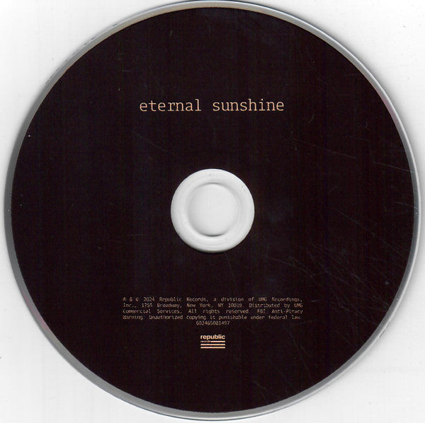 Ariana Grande : Eternal Sunshine (CD, Album, Sig)