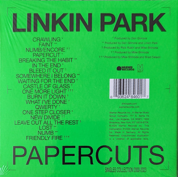 Linkin Park : Papercuts (CD, Album, Comp)