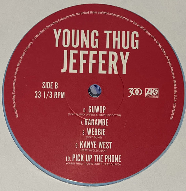 Young Thug (2) : Jeffery (LP, Album, RSD, Mixtape, RE, Blu)