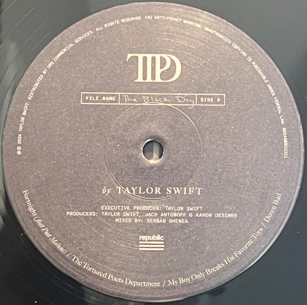 Taylor Swift : The Tortured Poets Department  (2xLP, Album, S/Edition, Dar)