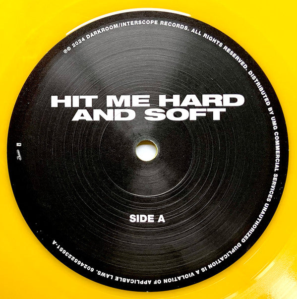 Billie Eilish : Hit Me Hard And Soft (LP, Album, Ltd, Yel)