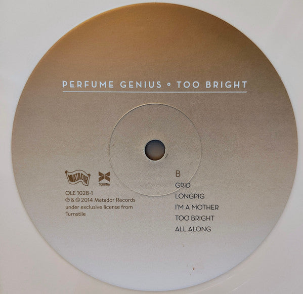 Perfume Genius : Too Bright (LP, Album, RP, Whi)