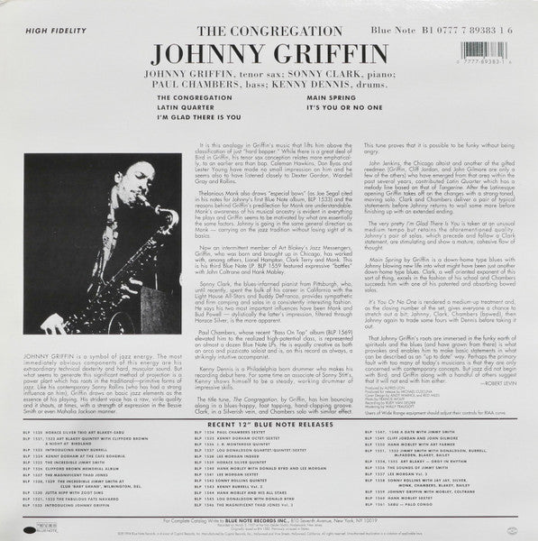 Johnny Griffin : The Congregation (LP, Album, Ltd, RE, RM, 180)