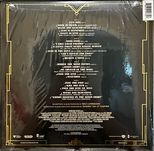 Various : Music From Baz Luhrmann's Film The Great Gatsby (2xLP, Album, Dlx, RE, Gol)