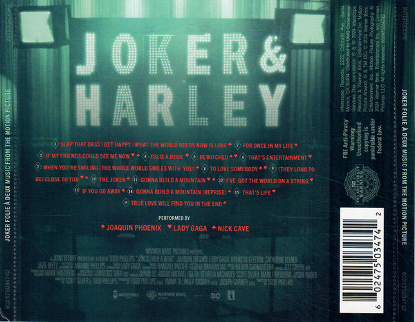 Joaquin Phoenix, Lady Gaga : Joker: Folie À Deux (Music From The Motion Picture) (CD, Album)