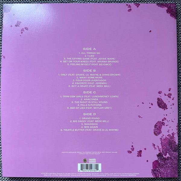 Nicki Minaj : The Pinkprint (2xLP, Album, Ltd, RE, Pin)