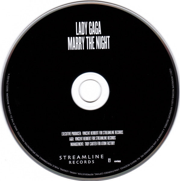 Lady Gaga : Marry The Night (CD, Single)