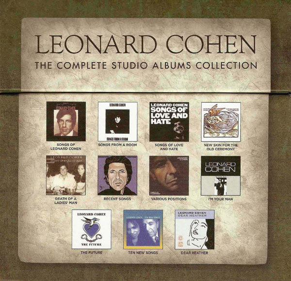 Leonard Cohen : The Complete Studio Albums Collection (CD, Album, RE, RM + CD, Album, RE, RM + CD, Album,)