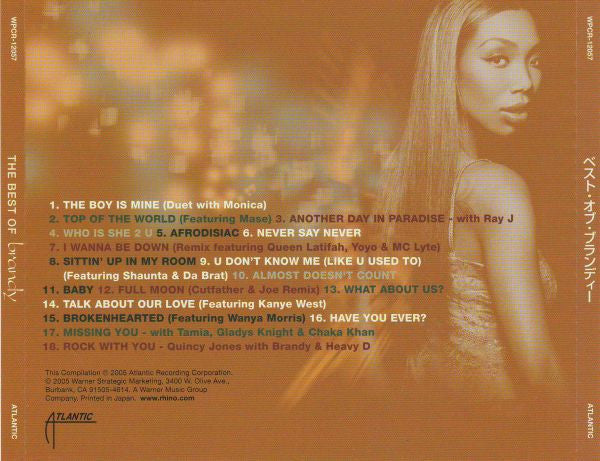 Brandy (2) = Brandy (2) : The Best Of Brandy = ベスト・オブ・ブランディー (CD, Comp, Sli)