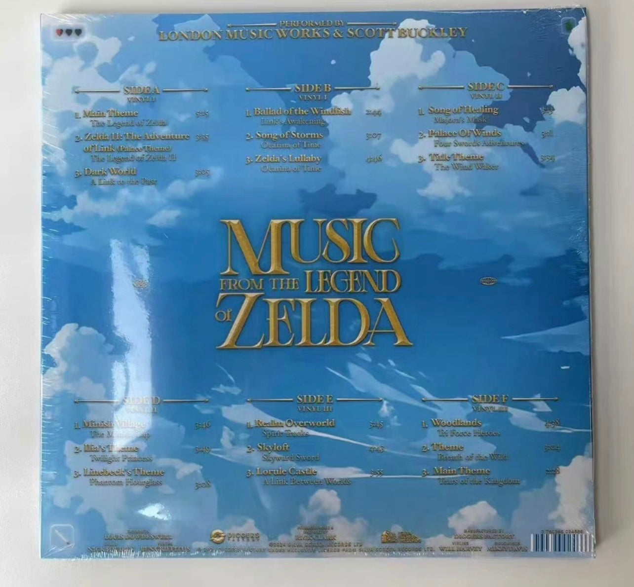 TheLegendOfZelda OriginalSoundtrack 3LP藍色黑膠唱片