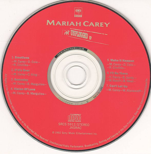 Mariah Carey : MTV Unplugged EP (CD, EP)