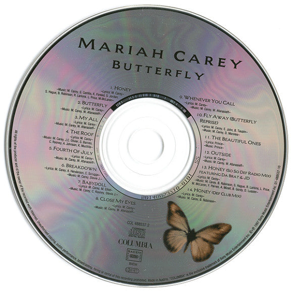 Mariah Carey : Butterfly (CD, Album)