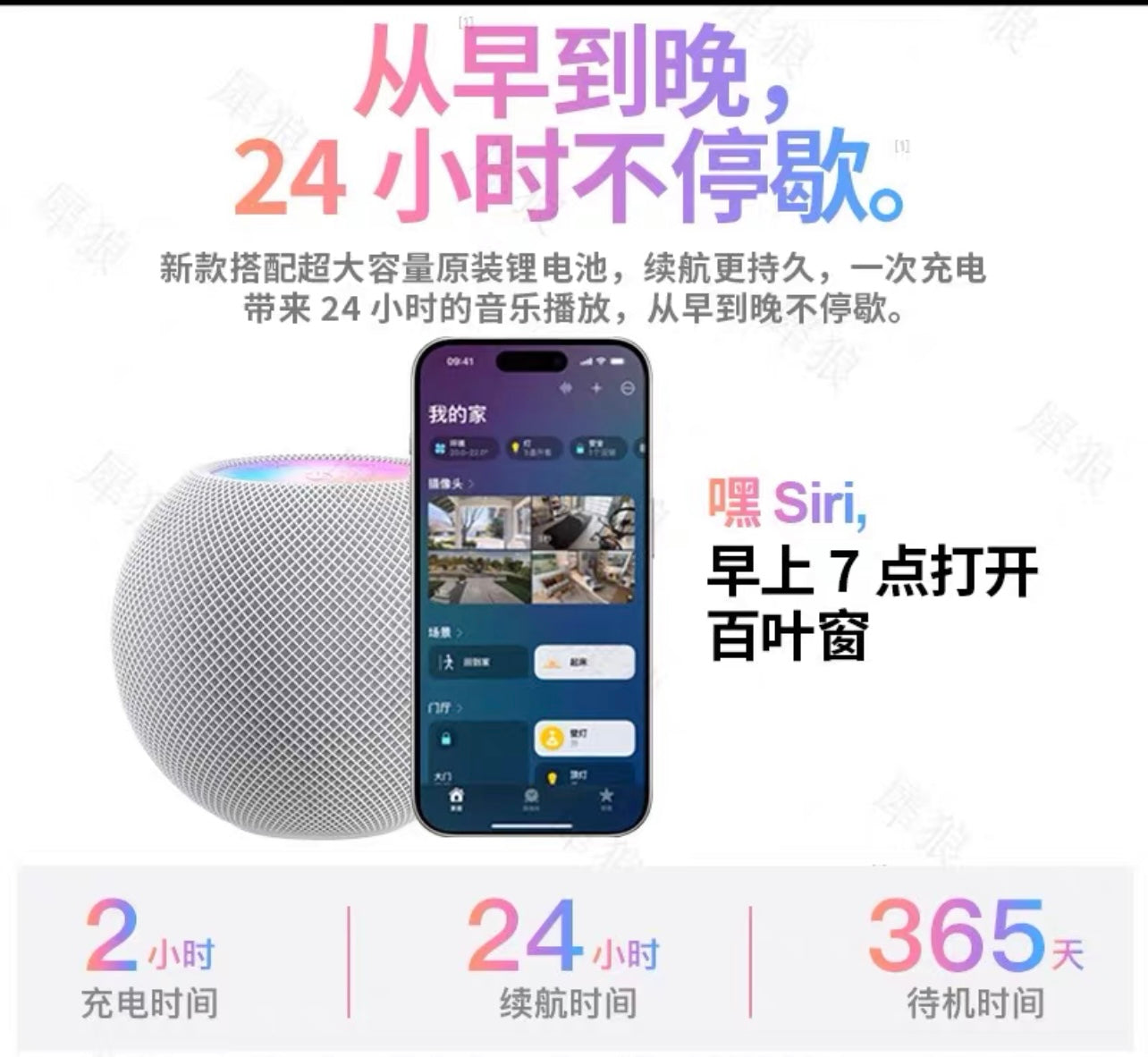 HomePod Mini Wireless Speaker (2024 Edition) HomePod Mini無線音箱（2024版本）