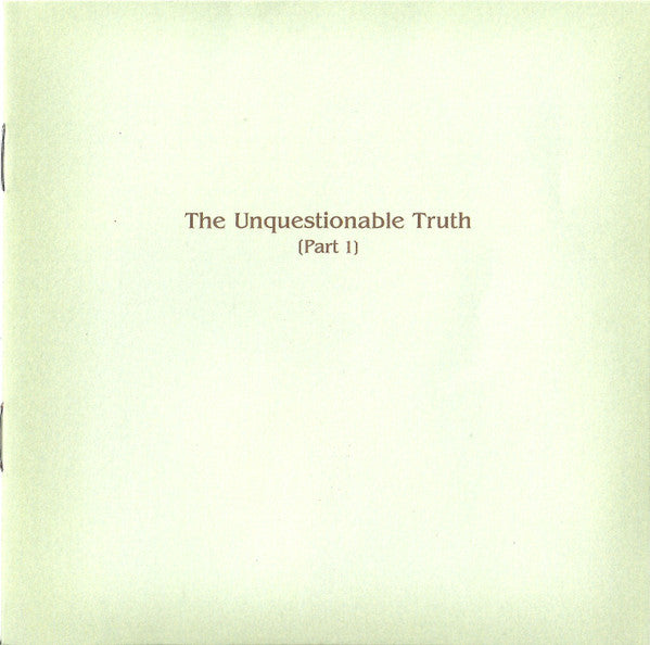 Limp Bizkit : The Unquestionable Truth (Part 1) (CD, Album, Enh, Dig)