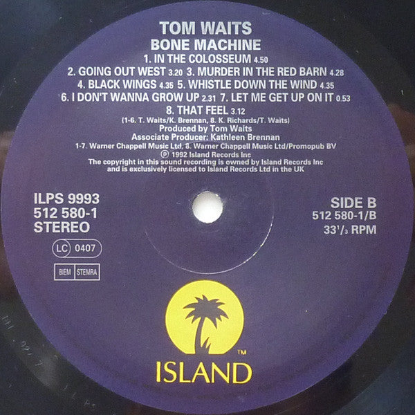 Tom Waits : Bone Machine (LP, Album)