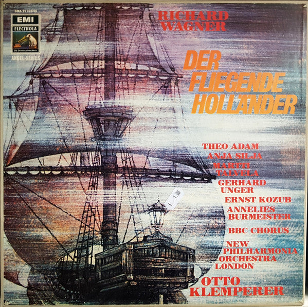 Richard Wagner - Theo Adam, Anja Silja, Martti Talvela, Gerhard Unger, Ernst Kozub, Annelies Burmeister, BBC Chorus*, New Philharmonia Orchestra London*, Otto Klemperer : Der Fliegende Holländer (3xLP + Box)